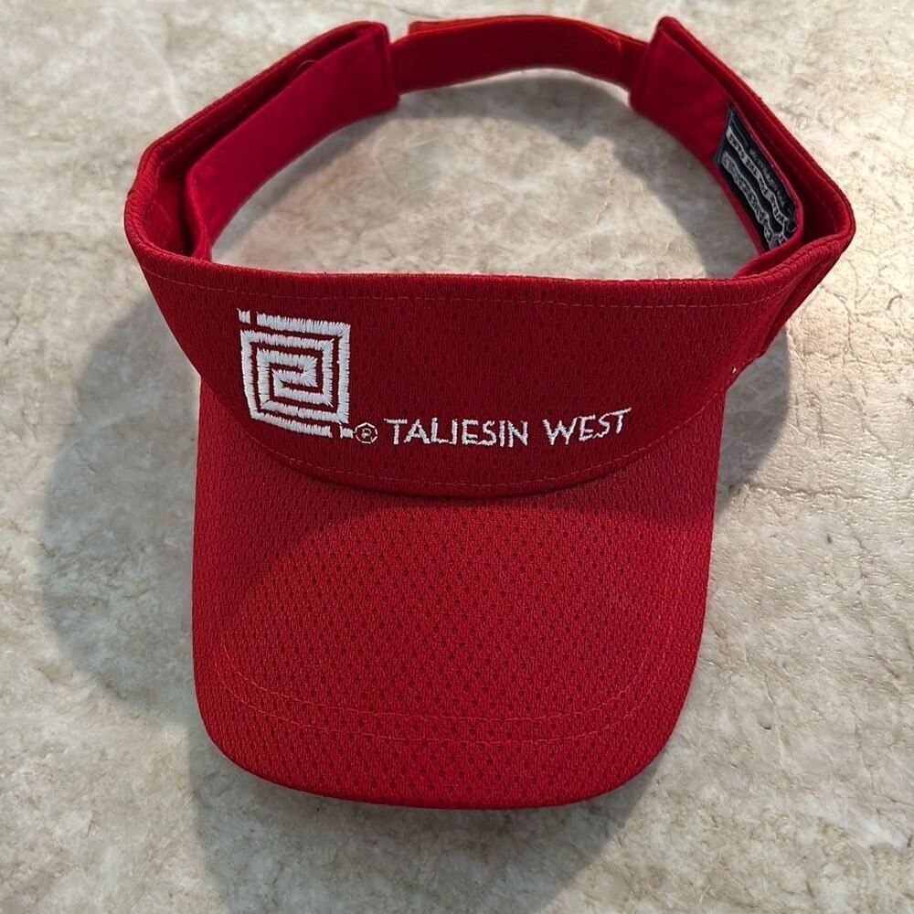 Frank Loyd Wright Taliesin Red Visor NWOT